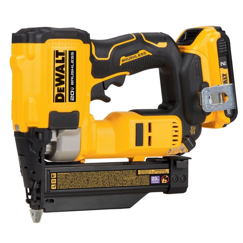 DEWALT DCN623D1 20V MAX XR, 23 GAUGE PIN NAILER - (2.0AH) W/ 1 BATTERY AND BAG - Mississauga Hardware Centre IncDEWALTDCN623D1