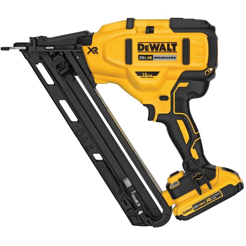 DEWALT DCN650D1 20V MAX XR 15 GA CORDLESS ANGLED FINISH NAILER KIT - Mississauga Hardware Centre IncDEWALTDCN650D1