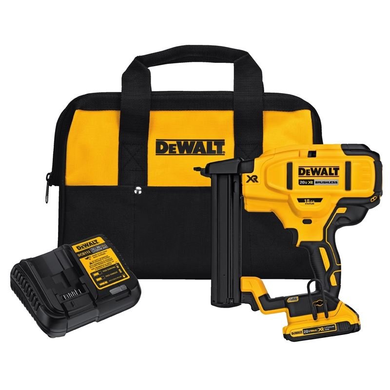DEWALT DCN681D1 20V MAX* XR Cordless 18 GA Narrow Crown Stapler - Kit - Mississauga Hardware Centre IncDEWALTDCN681D1