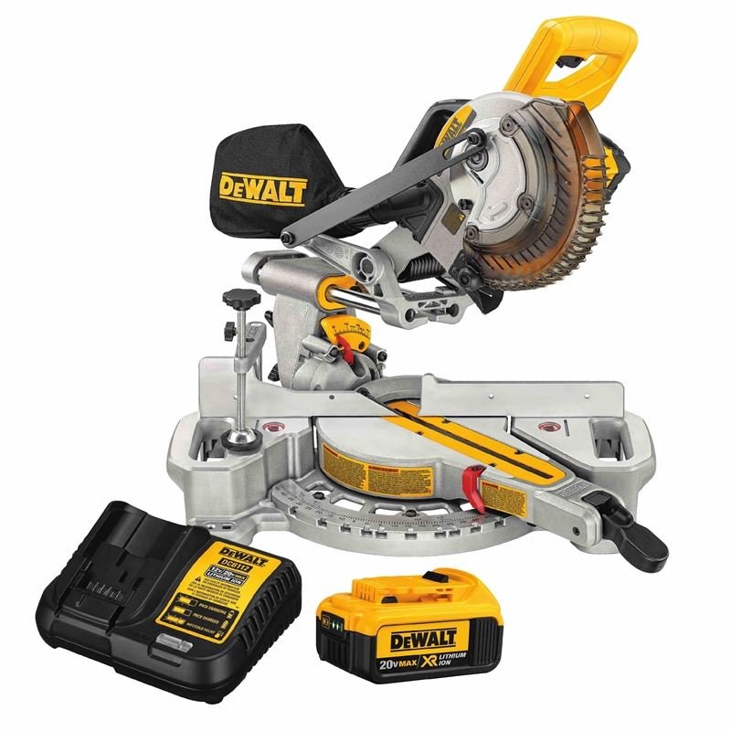 DEWALT DCS361M1 20V MAX* 7 1/4" Sliding Miter Saw (w/Battery Charger) - Mississauga Hardware Centre IncDEWALTDCS361M1