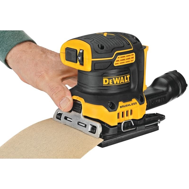 DEWALT DCW200B 20V MAX* XR® Brushless Cordless 1/4 Sheet Variable Speed Sander (Tool Only) - Mississauga Hardware Centre IncDEWALTDCW200B