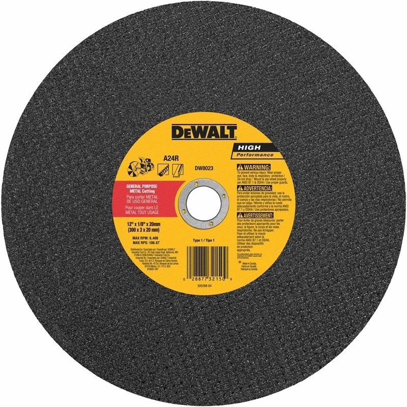 DEWALT | DW8023 12" x 1/8" x 20mm Metal Cutting Blade - Mississauga Hardware Centre IncDEWALTDW8023