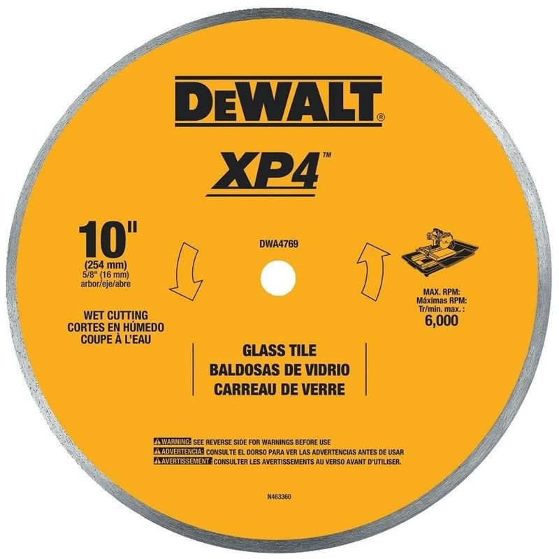 DeWalt DWA4769 10 in Continuous Rim Glass and Tile Blade - Mississauga Hardware Centre IncDEWALTDWA4769