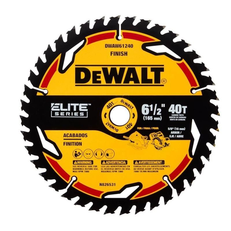 DEWALT DWAW61240 6 - 1/2in 40T ELITE SERIES BLADE - Mississauga Hardware Centre IncDEWALTDWAW61240