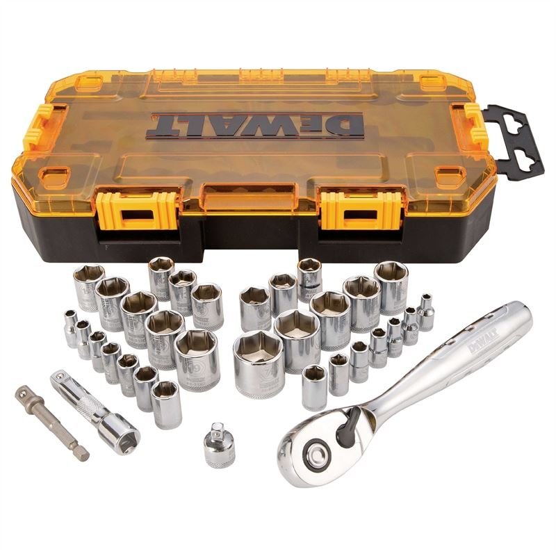 DEWALT DWMT73804 34 pc. 1/4 in. and 3/8 in. Drive Socket Set - Mississauga Hardware Centre IncDEWALTDWMT73804