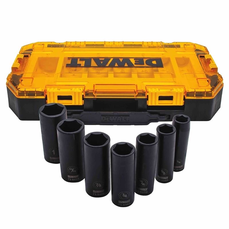 DEWALT DWMT74736 7 Piece 1/2 in Drive Deep Impact Socket Set - Mississauga Hardware Centre IncDEWALTDWMT74736