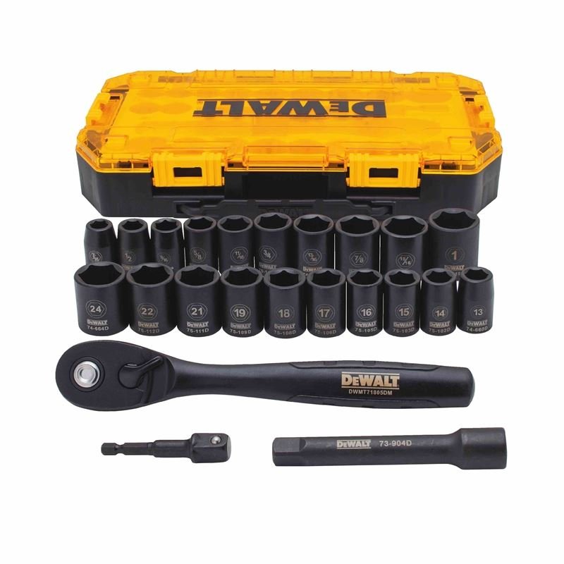 DEWALT DWMT74739 23 Piece 1/2 in Drive Combination Impact Socket Set - Mississauga Hardware Centre IncDEWALTDWMT74739