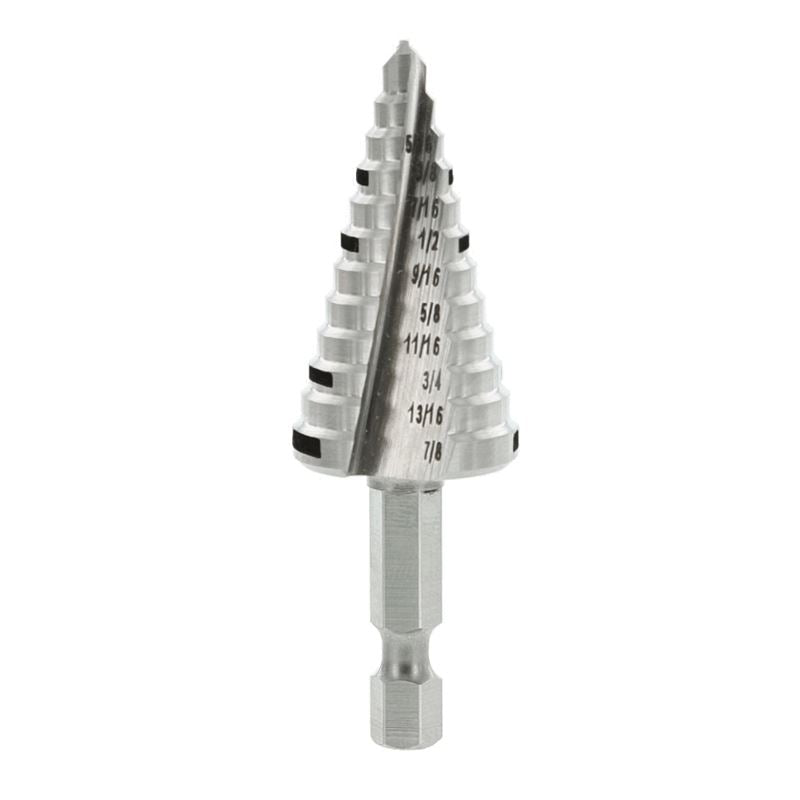 Diablo 3/8 in. ‑ 7/8 in. 12 Step Impact Step Drill Bit - Mississauga Hardware Centre Inc