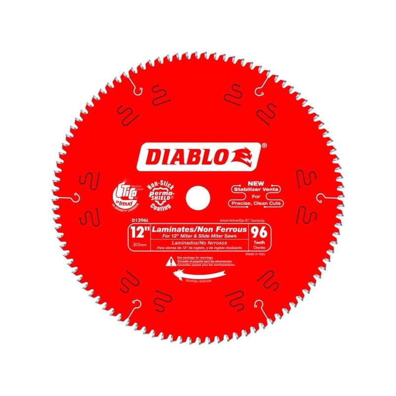 Diablo D1296L 12 in. x 96 Tooth Laminate/ Melamine/ Laminate Flooring Saw Blade - Mississauga Hardware Centre IncDIABLOD1296L
