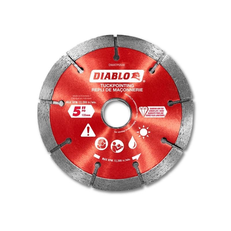 Diablo DMATP0500 5 in. Diamond Tuck Point Blade for Masonry - Mississauga Hardware Centre Inc