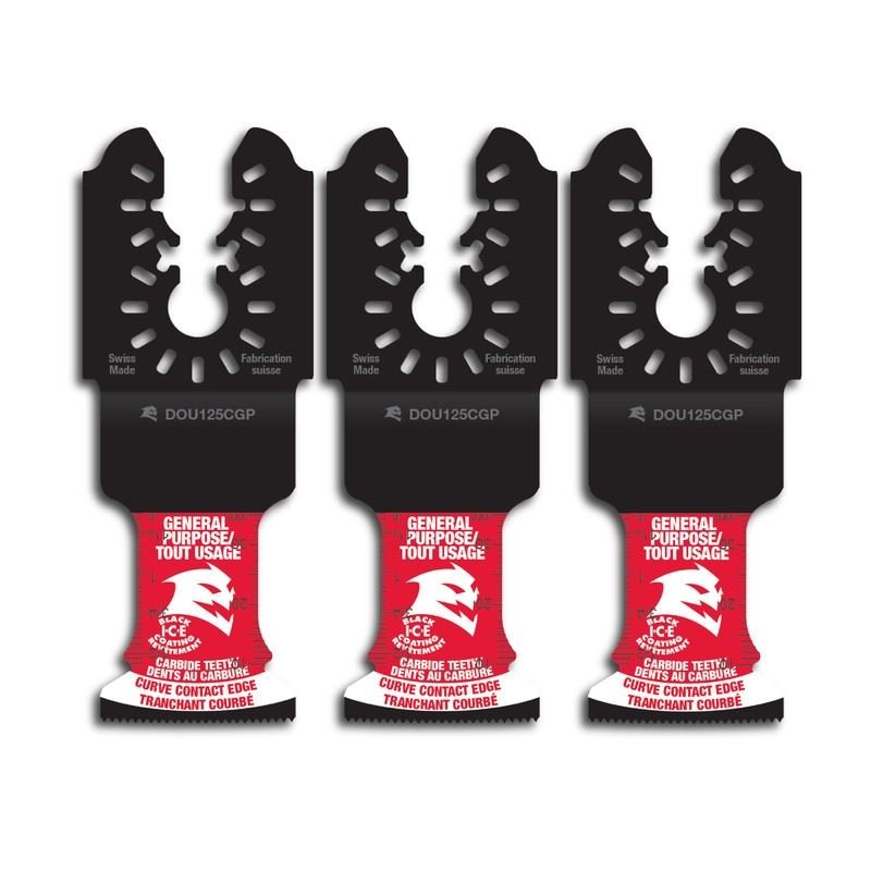 Diablo DOU125CGP3 1 - 1/4 in. Universal Fit Carbide Oscillating Blades for General Purpose Cuts (3 - Pack) - Mississauga Hardware Centre Inc