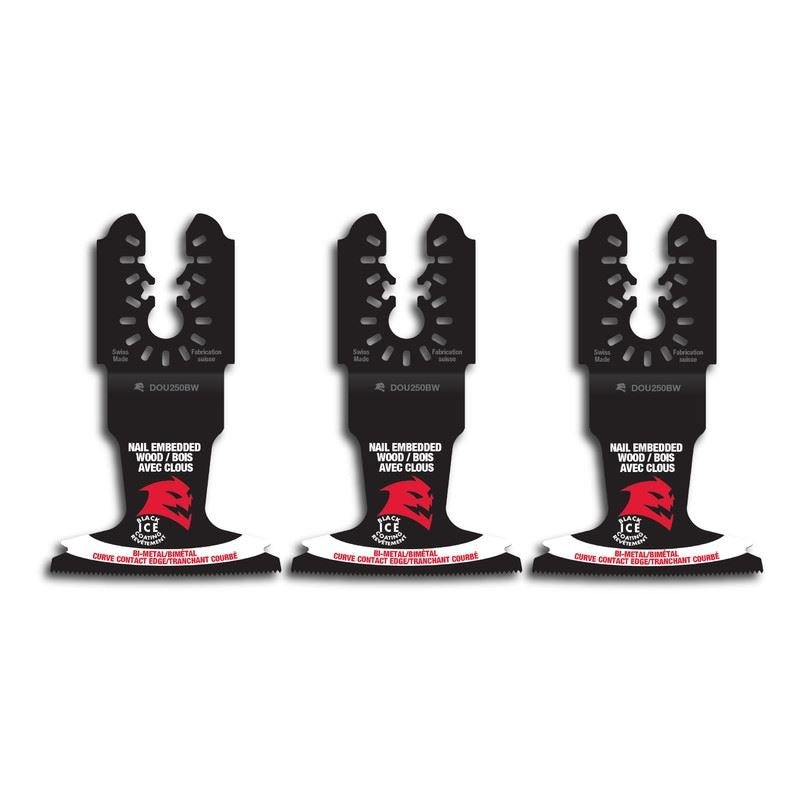 Diablo DOU250BW3 2 - 1/2 in. Universal Fit Bi - Metal Oscillating Blades for Nail - Embedded Wood (3 - Pack) - Mississauga Hardware Centre Inc