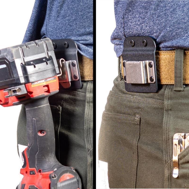 DriverMaster: The Tactical Cordless Tool Belt Clip Holder for Drills, Impacts, and Nailers - Mississauga Hardware Centre Inc