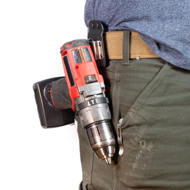 DriverMaster: The Tactical Cordless Tool Belt Clip Holder for Drills, Impacts, and Nailers - Mississauga Hardware Centre Inc