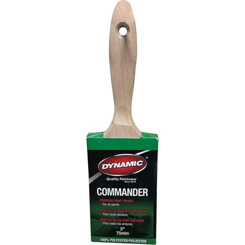 Dynamic HB188107 3" (75mm) Commander Flat Polyester Brush - Mississauga Hardware Centre Inc