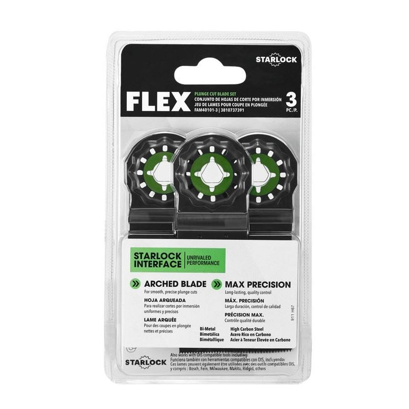 FLEX FAM40101 - 3 3 Pc. Plunge Cut Blade Set - Mississauga Hardware Centre Inc