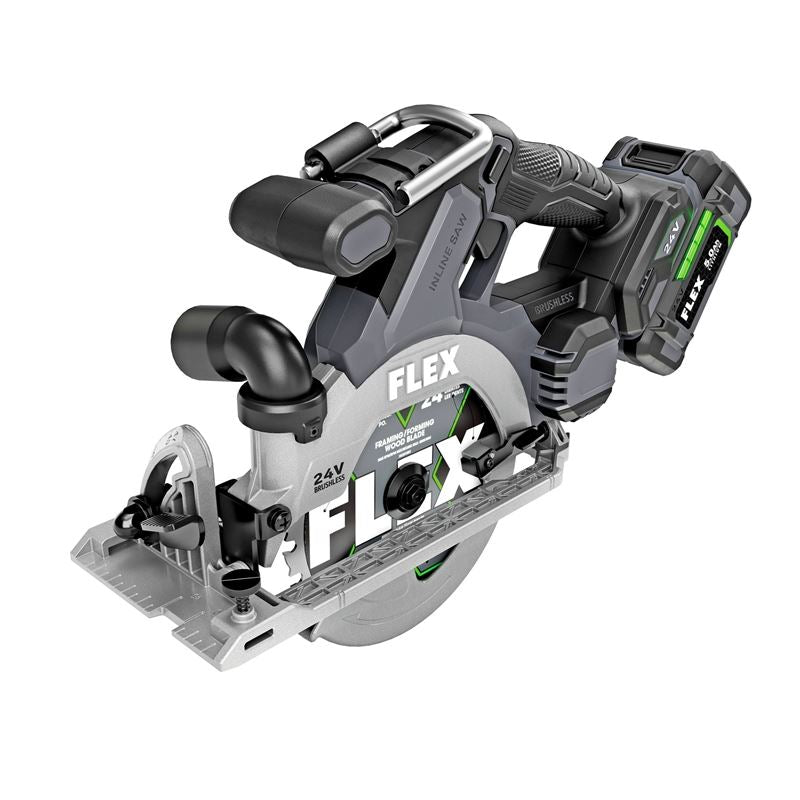 FLEX FX2131A - 1C 6 - 1/2 in IN - LINE CIRCULAR SAW KIT - Mississauga Hardware Centre Inc