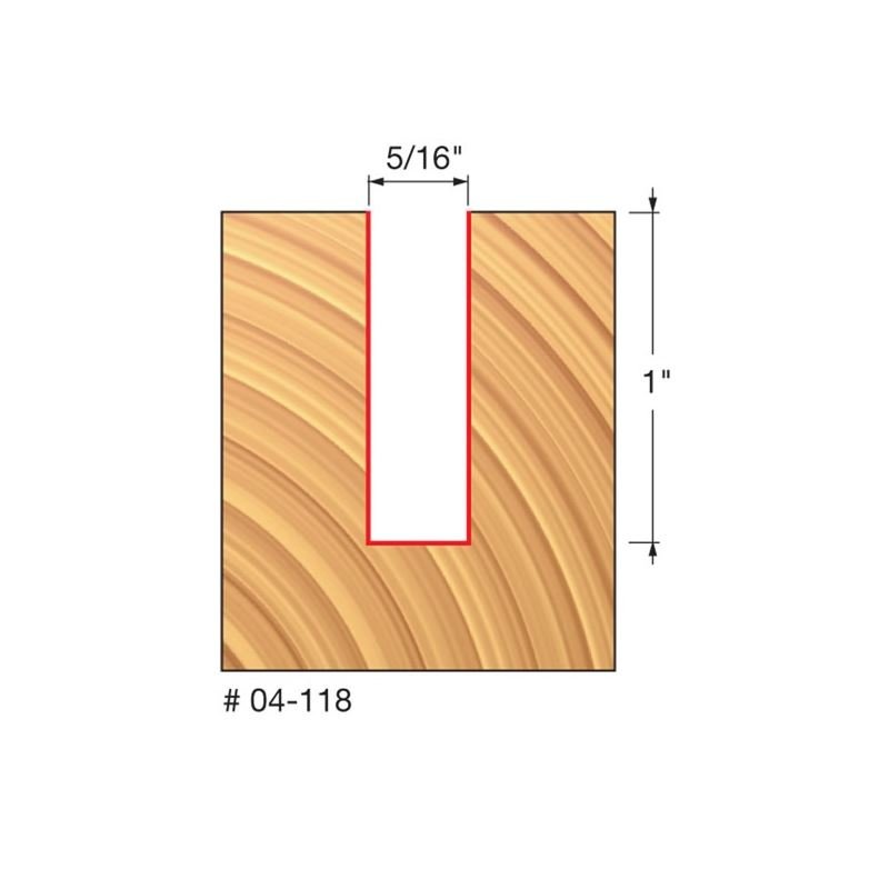 Freud | 04 - 118 5/16 (Dia.) Double Flute Straight Bit - Mississauga Hardware Centre IncFREUD04-118
