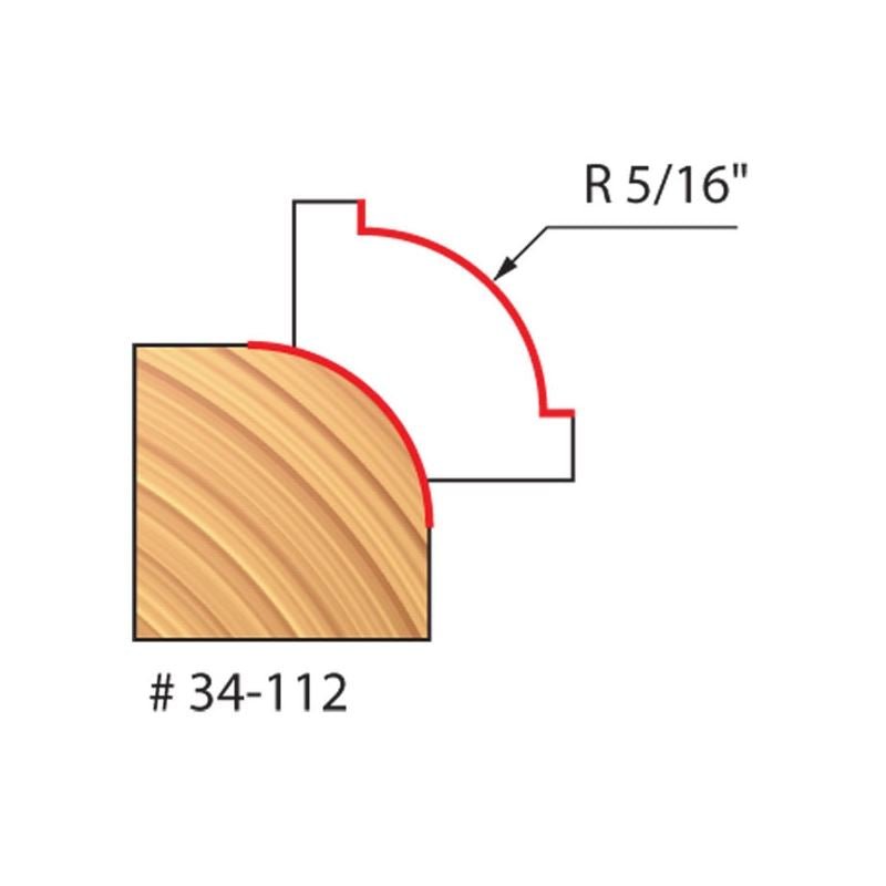 Freud | 34 - 110 1/4 Radius Rounding Over Bit - Mississauga Hardware Centre IncFreud34112