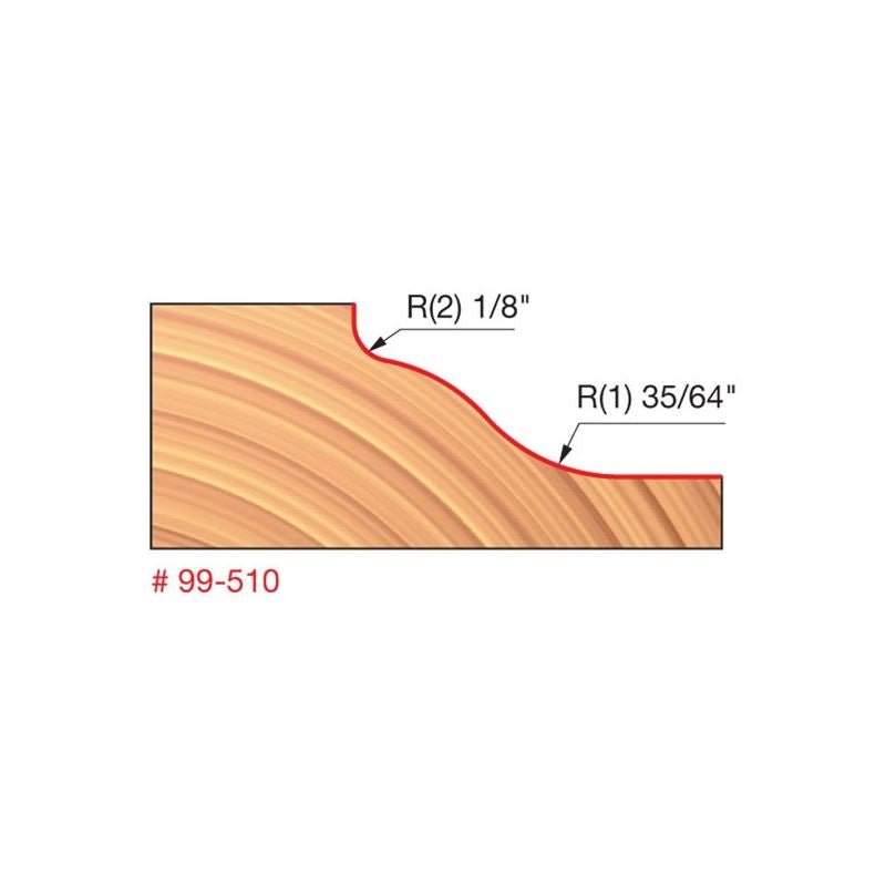 Freud | 34 - 110 1/4 Radius Rounding Over Bit - Mississauga Hardware Centre IncFREUD99-510