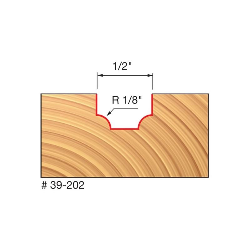 Freud | 39 - 202 1/8 Radius Ovolo Bit - Mississauga Hardware Centre IncFreud39202