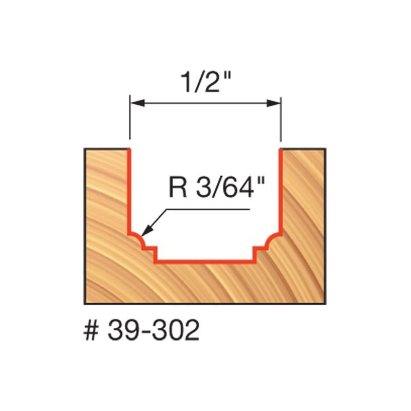 Freud | 39 - 302 3/64 Radius Classical Beading Groove Bit - Mississauga Hardware Centre IncFREUD39-302