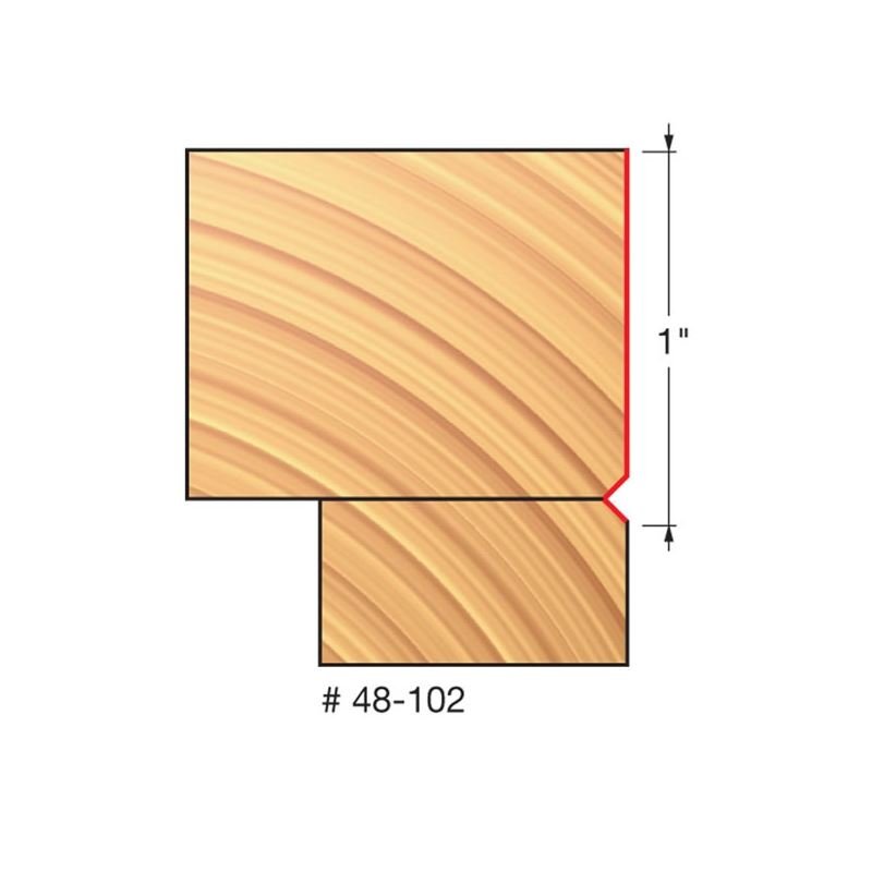 Freud | 48 - 102 5/8 (Dia.) Flush Trim V Groove Bit - Mississauga Hardware Centre IncFREUD48102