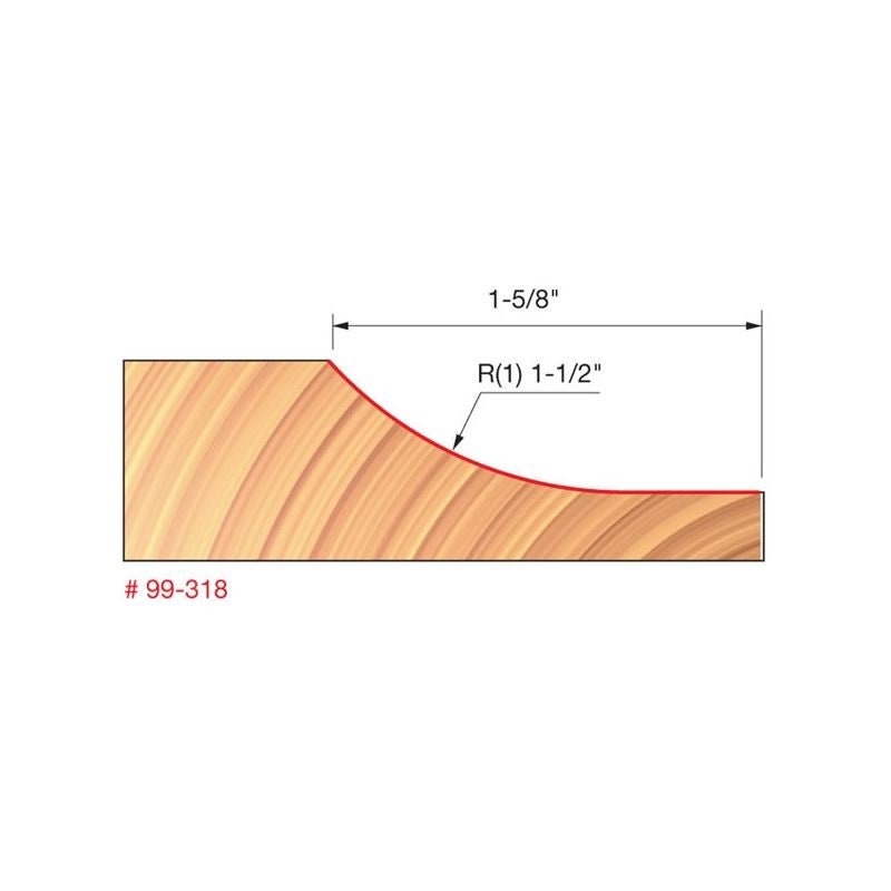 Freud | 99 - 318 1 - 1/2 (Dia.) Vertical Raised Panel Bit - Mississauga Hardware Centre IncFREUD99-318