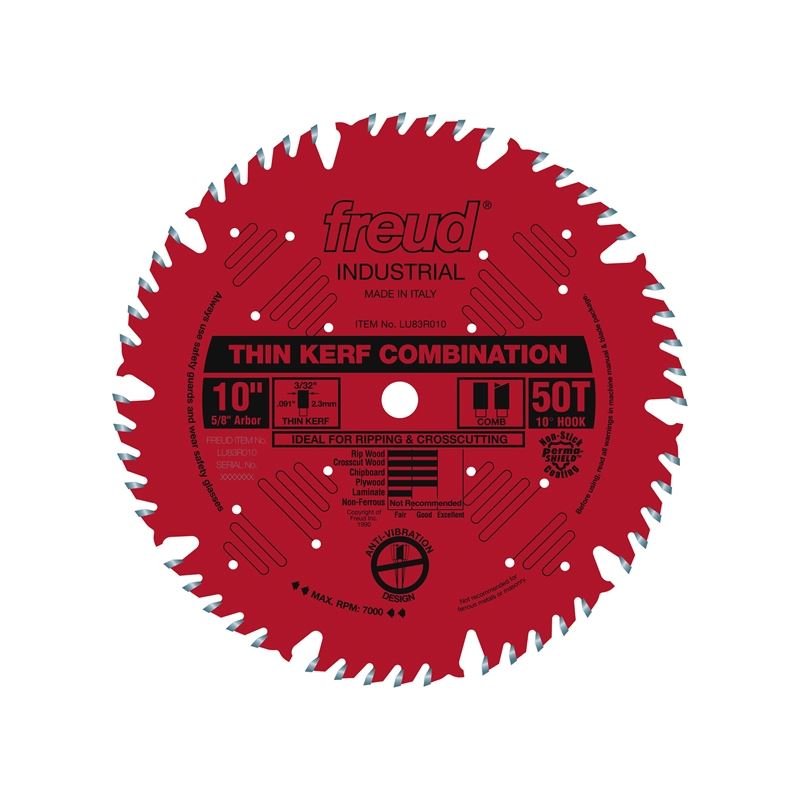 Freud | LU83R010 10" Thin Kerf Combination Blade - Mississauga Hardware Centre IncFREUDLU83R010