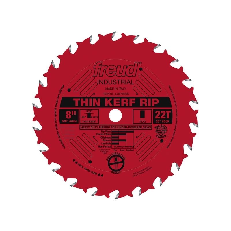 Freud | LU87R008 8" Thin Kerf Rip Blade - Mississauga Hardware Centre IncFREUDLU87R008