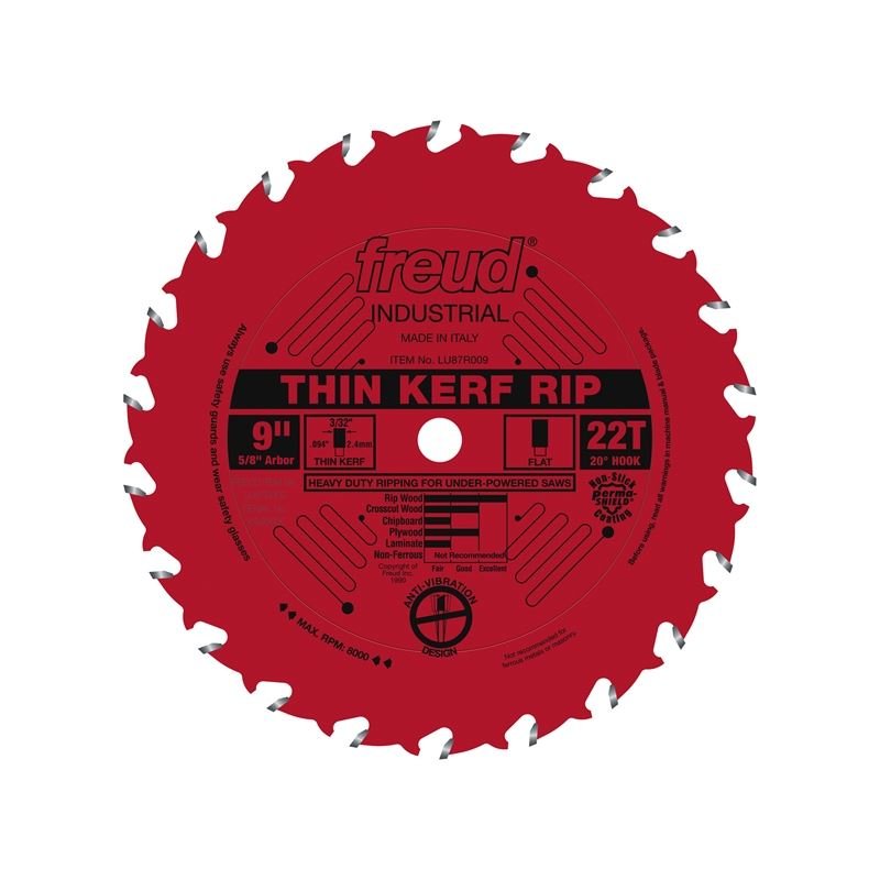 Freud | LU87R009 9" Thin Kerf Rip Blade - Mississauga Hardware Centre IncFREUDLU87R009