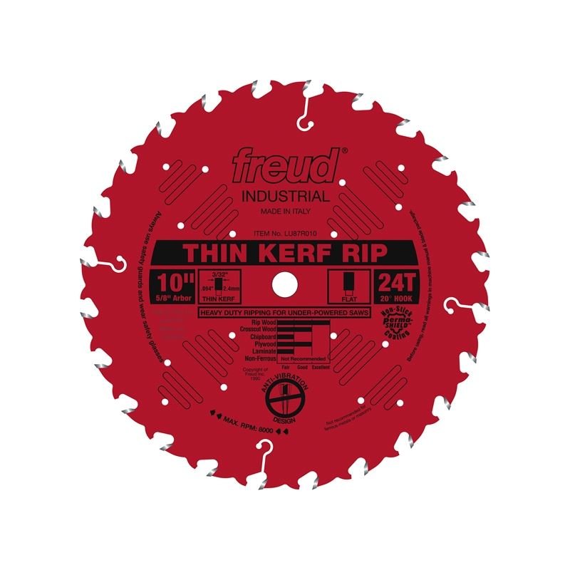 Freud | LU87R010 10" 24 Tooth Thin Kerf Rip Saw Blade - Mississauga Hardware Centre IncFREUDLU87R010