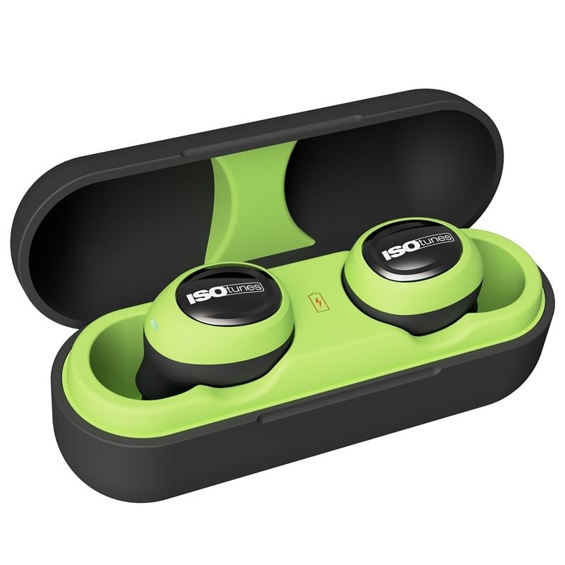 ISOtunes FREE True Wireless Noise - Isolating Earbuds - Green/Black - Mississauga Hardware Centre IncISOtunesIT-14