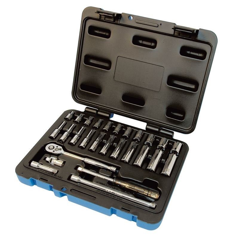 Jet 600116 28 Pc 1/4 Dr Metric Socket Wrench Set - 6 Point - Mississauga Hardware Centre IncJet600116