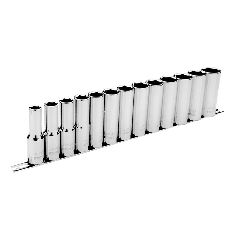 Jet 601314 13 Pc 1/2 Dr Deep Metric Socket Set - 6 Point - Mississauga Hardware Centre IncJET601314