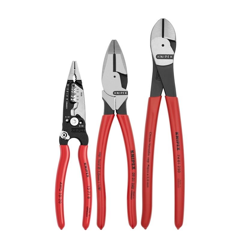 KNIPEX 9K 00 80 158 US 3 Pc Electrical Set - Mississauga Hardware Centre Inc