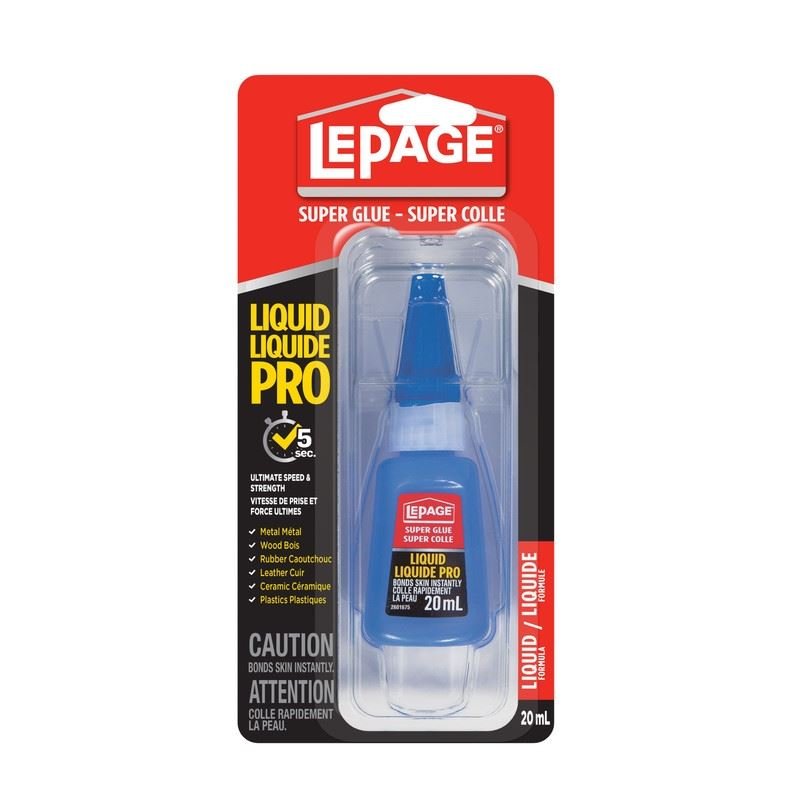 LePage 2600201 Liquid Pro Super Glue (Clear) - 20 ml - Mississauga Hardware Centre Inc