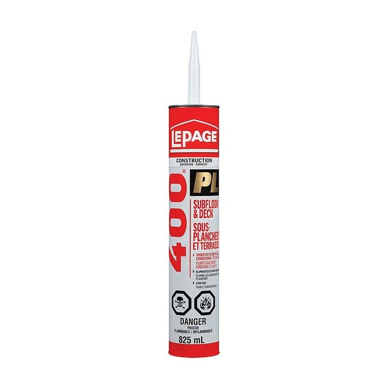 Lepage PL400 825ml Subfloor Adhesive - Mississauga Hardware Centre Inc