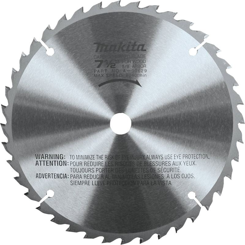 MAKITA A - 90629 7 - 1/2 in 40T Carbide Tipped Miter Saw Blade - Mississauga Hardware Centre IncMakitaA-90629