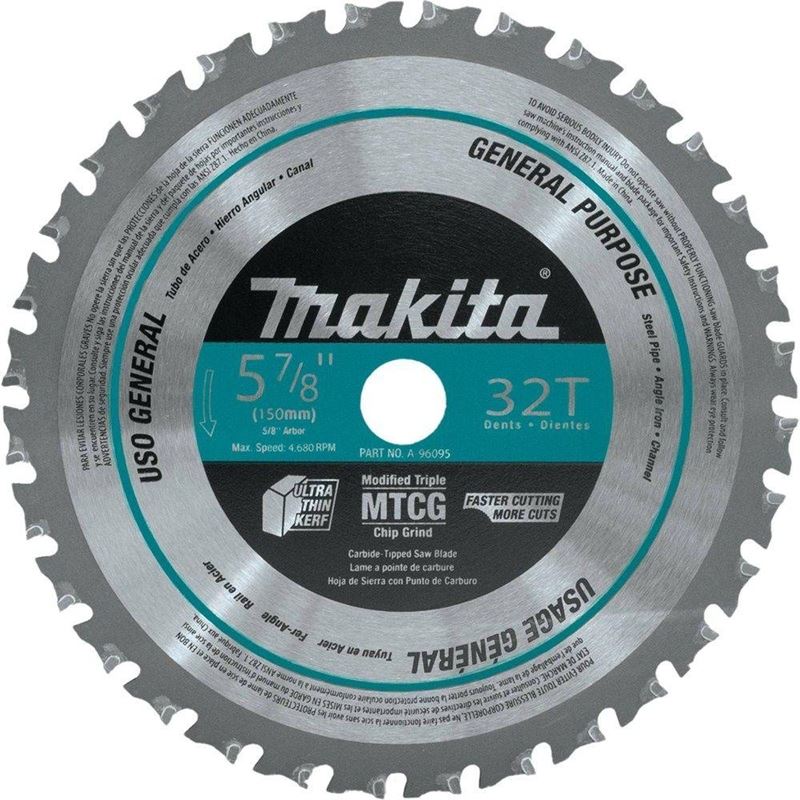 Makita A - 96095 5 - 7/8in 32CT 5/8in Cordless Circular Saw Blade - Mississauga Hardware Centre IncMakitaA-96095
