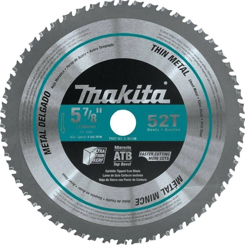 Makita A - 96104 5 - 7/8in 52CT 5/8in Cordless Circular Saw Blade - Mississauga Hardware Centre IncMakitaA-96104