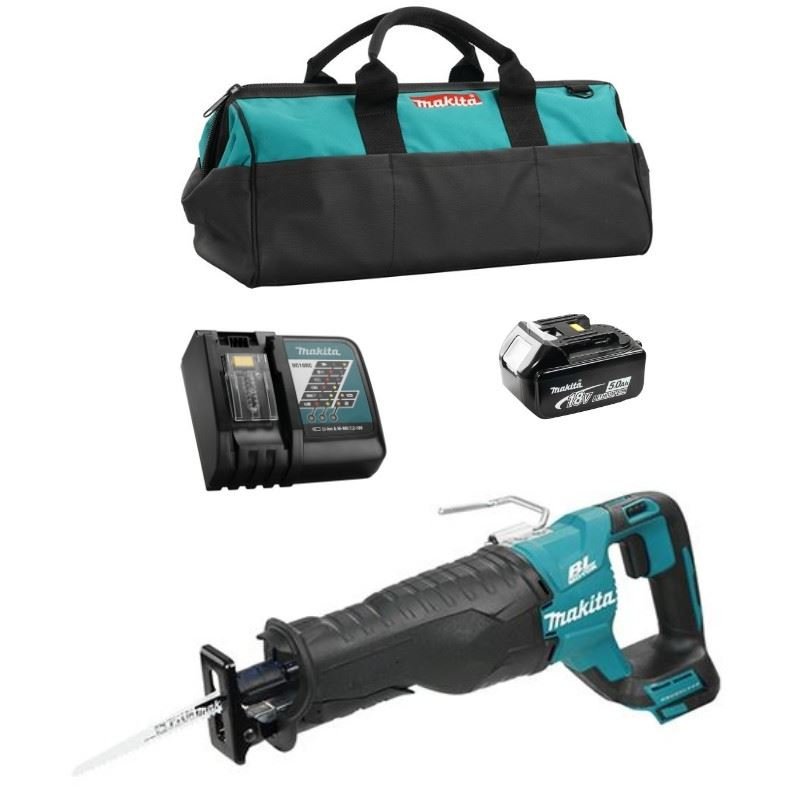 Makita DJR187RTX1 Cordless (5.0 Ah) Reciprocating Saw with Brushless Motor Kit - Mississauga Hardware Centre IncMakitaDJR187RTX1