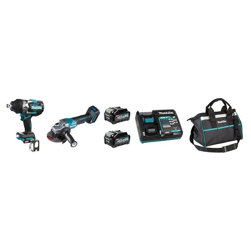 Makita DK0139G203 40V MAX XGT 2 Tool (4.0 Ah) Combo Kit (3/4 in Impact Wrench and 5 in Grinder) - Mississauga Hardware Centre IncMakitaDK0139G203