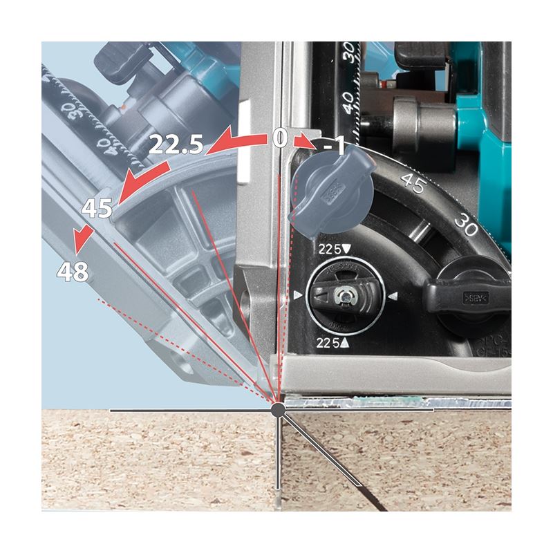 Makita SP001GT102 40V MAX XGT Li - Ion (5.0 Ah) BL 6 - 1/2in Plunge Cut Circular Saw with Brushless Motor and AWS Kit - Mississauga Hardware Centre IncMakitaSP001GT102