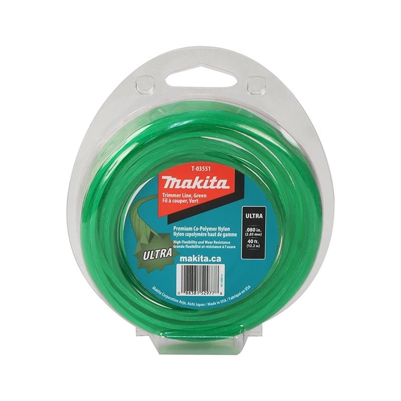 Makita T - 03551 Green Ultra Trimmer Line 0.80 in 40 Ft - Mississauga Hardware Centre IncMakitaT-03551