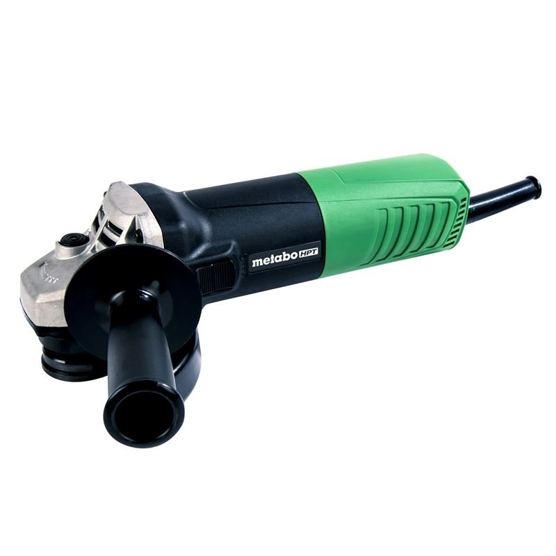 metabo HPT G12SR4M 4 - 1/2 Inch 6.2 Amp Slide Switch Angle Grinder Kit w/ 5 Abrasive Wheels - Mississauga Hardware Centre Inc