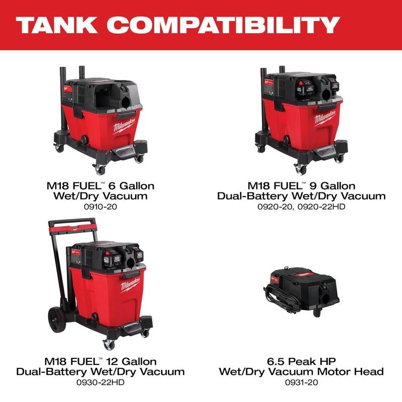 Milwaukee 0912 - 20 9 Gallon Wet/Dry Vacuum Tank - Mississauga Hardware Centre Inc