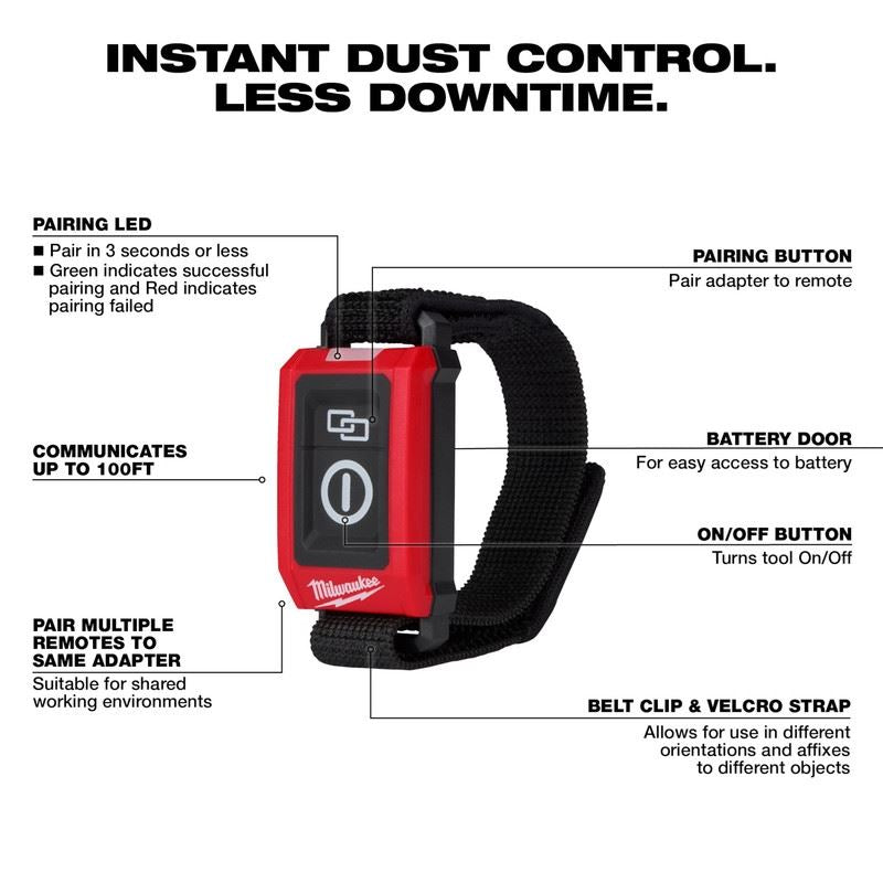 Milwaukee 0951 - 20 Wireless Dust Control Remote - Mississauga Hardware Centre Inc