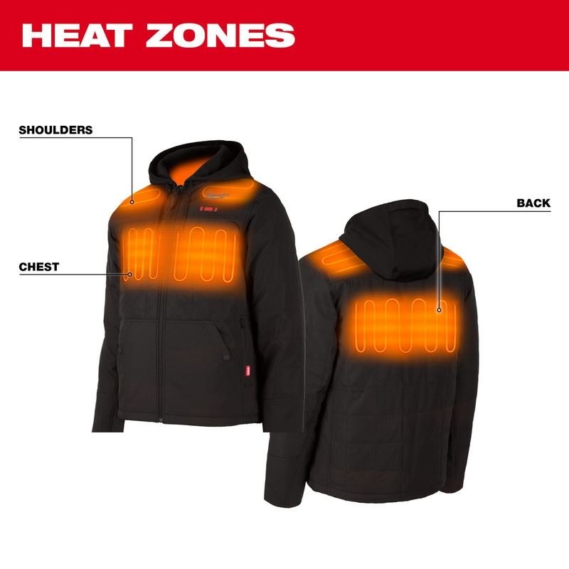 Milwaukee 205B - 21 M12 HEATED AXIS HOODED JACKET - Mississauga Hardware Centre Inc