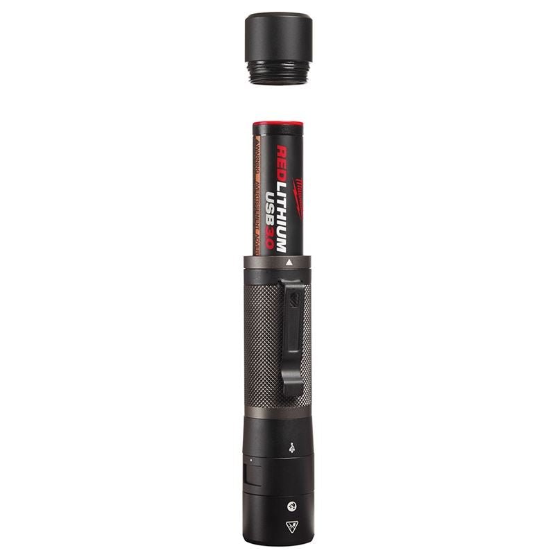 Milwaukee 2160 - 21 USB Rechargeable 800L Compact Flashlight - Mississauga Hardware Centre Inc